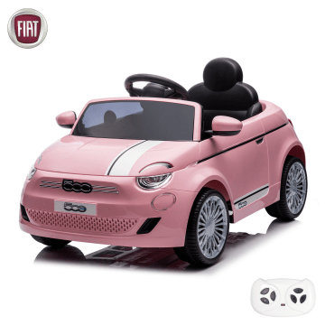 Fiat 500e Elektrické Detské Auto s Diaľkovým Ovládaním - Ružové