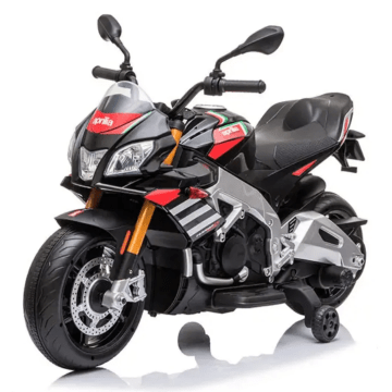 Aprilia Tuono V4 Dětská Elektrická Motorka Čierna 12V