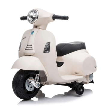 Vespa Dětská Elektrická Motorka Biela 6V