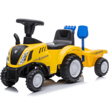 New Holland T7 Dětské Odrážedlo s Prívesom Žltá