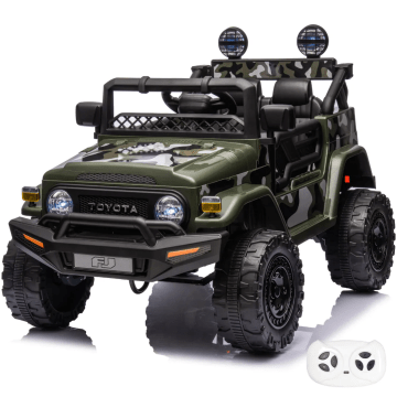 Toyota Elektrické Autíčko FJ Cruiser Armádna Zelená 12V